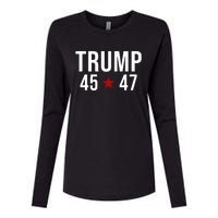 Donald Trump 45 47th President Womens Cotton Relaxed Long Sleeve T-Shirt