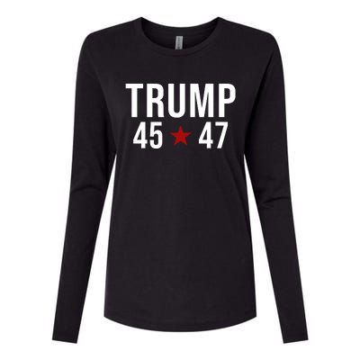 Donald Trump 45 47th President Womens Cotton Relaxed Long Sleeve T-Shirt