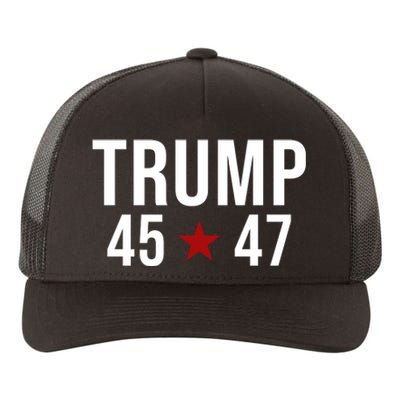 Donald Trump 45 47th President Yupoong Adult 5-Panel Trucker Hat