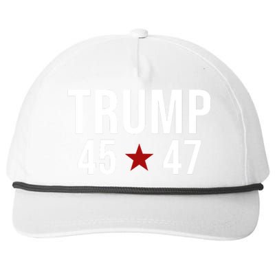 Donald Trump 45 47th President Snapback Five-Panel Rope Hat