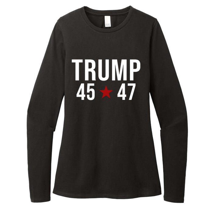 Donald Trump 45 47th President Womens CVC Long Sleeve Shirt