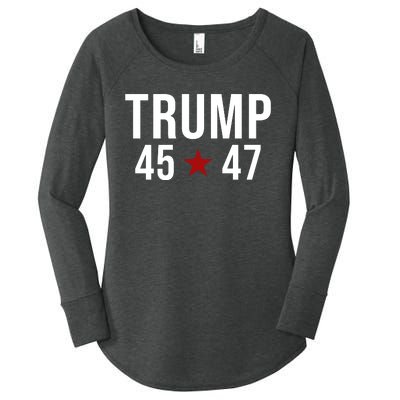 Donald Trump 45 47th President Women's Perfect Tri Tunic Long Sleeve Shirt