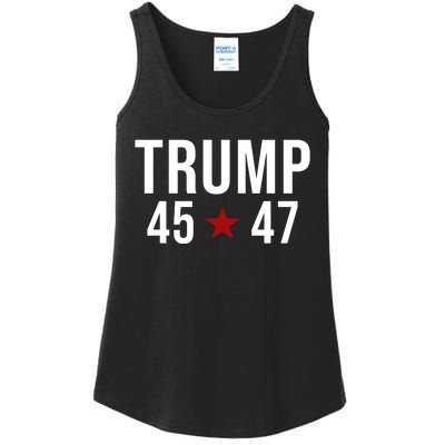 Donald Trump 45 47th President Ladies Essential Tank