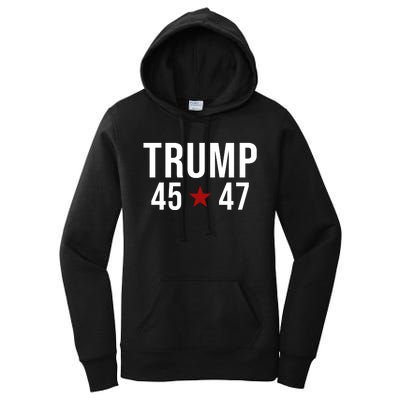 Donald Trump 45 47th President Women's Pullover Hoodie