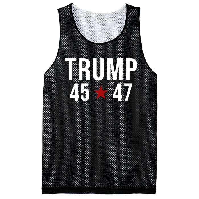 Donald Trump 45 47th President Mesh Reversible Basketball Jersey Tank