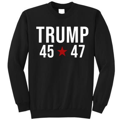 Donald Trump 45 47th President Tall Sweatshirt