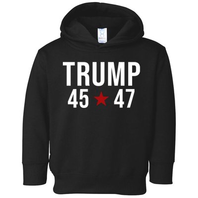 Donald Trump 45 47th President Toddler Hoodie