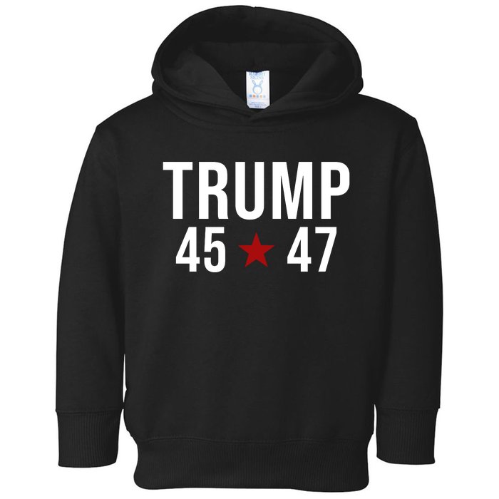 Donald Trump 45 47th President Toddler Hoodie