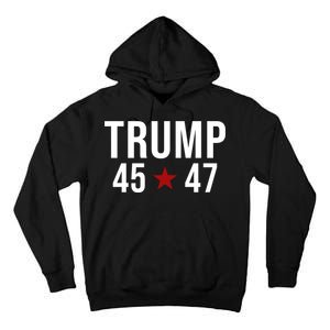 Donald Trump 45 47th President Tall Hoodie