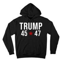 Donald Trump 45 47th President Tall Hoodie