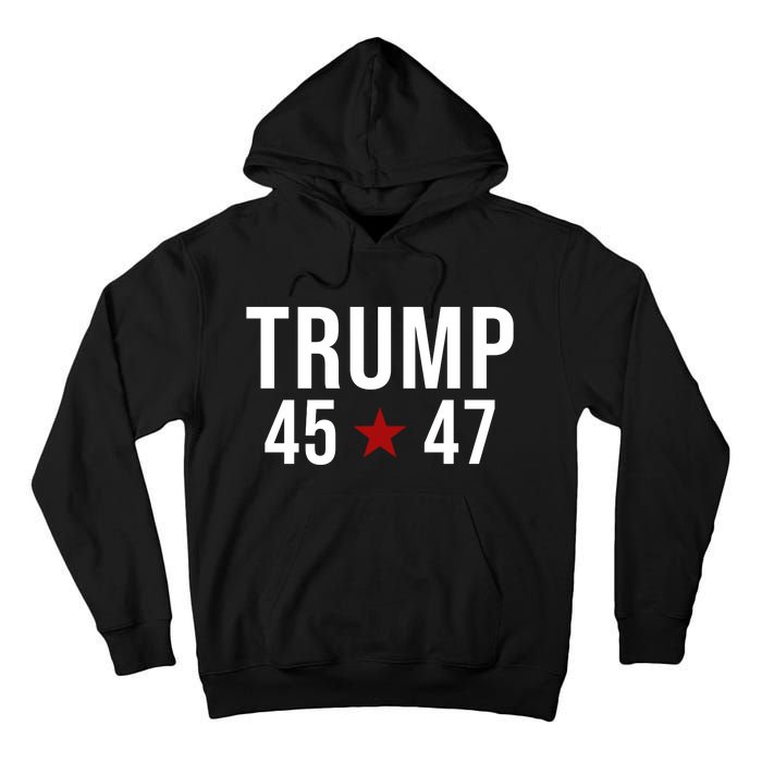 Donald Trump 45 47th President Tall Hoodie