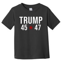 Donald Trump 45 47th President Toddler T-Shirt