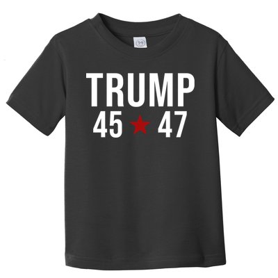 Donald Trump 45 47th President Toddler T-Shirt