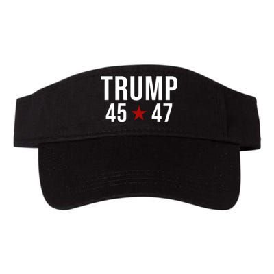 Donald Trump 45 47th President Valucap Bio-Washed Visor