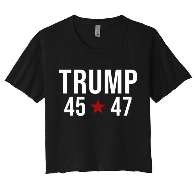 Donald Trump 45 47th President Crop Top