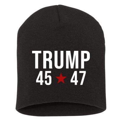 Donald Trump 45 47th President Short Acrylic Beanie