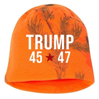 Donald Trump 45 47th President Kati - Camo Knit Beanie