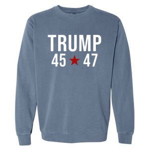 Donald Trump 45 47th President Garment-Dyed Sweatshirt