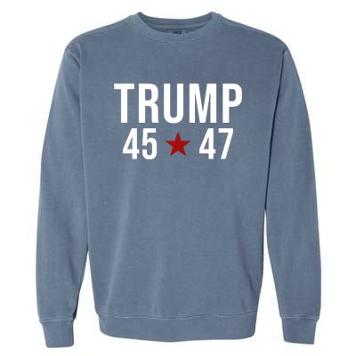 Donald Trump 45 47th President Garment-Dyed Sweatshirt