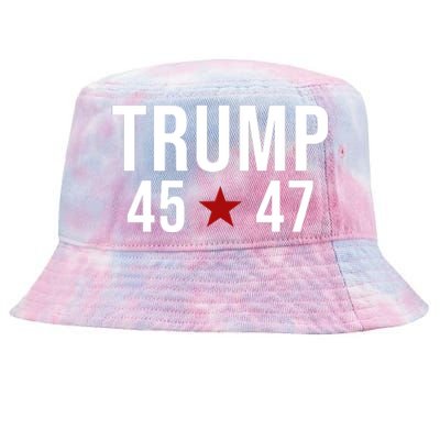 Donald Trump 45 47th President Tie-Dyed Bucket Hat