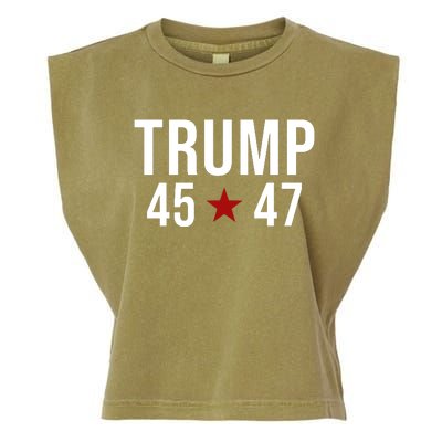 Donald Trump 45 47th President Garment-Dyed Women's Muscle Tee