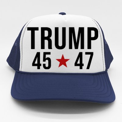 Donald Trump 45 47th President Trucker Hat