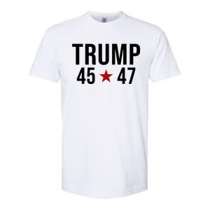 Donald Trump 45 47th President Softstyle CVC T-Shirt