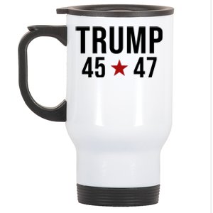 Donald Trump 45 47th President Stainless Steel Travel Mug