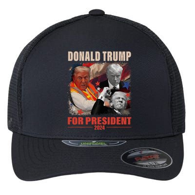 Donald Trump 47th President Elected Inauguration Day 2025 Flexfit Unipanel Trucker Cap