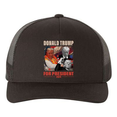 Donald Trump 47th President Elected Inauguration Day 2025 Yupoong Adult 5-Panel Trucker Hat