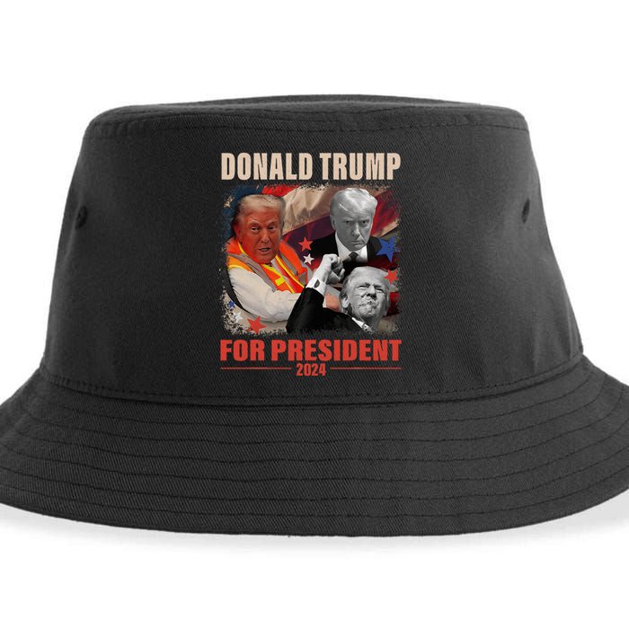 Donald Trump 47th President Elected Inauguration Day 2025 Sustainable Bucket Hat