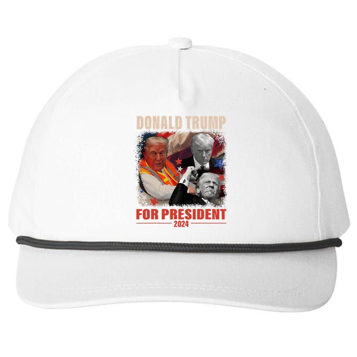 Donald Trump 47th President Elected Inauguration Day 2025 Snapback Five-Panel Rope Hat