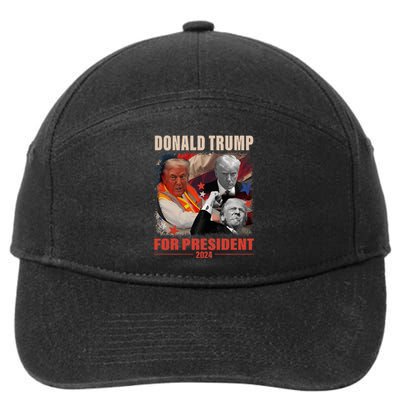 Donald Trump 47th President Elected Inauguration Day 2025 7-Panel Snapback Hat