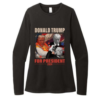 Donald Trump 47th President Elected Inauguration Day 2025 Womens CVC Long Sleeve Shirt