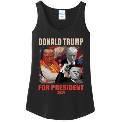 Donald Trump 47th President Elected Inauguration Day 2025 Ladies Essential Tank