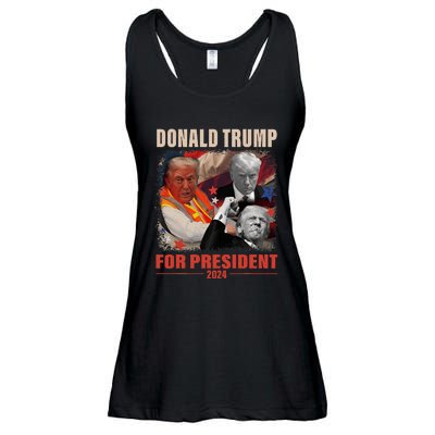 Donald Trump 47th President Elected Inauguration Day 2025 Ladies Essential Flowy Tank