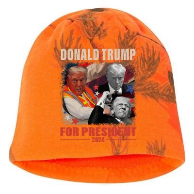 Donald Trump 47th President Elected Inauguration Day 2025 Kati - Camo Knit Beanie