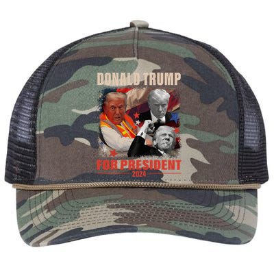 Donald Trump 47th President Elected Inauguration Day 2025 Retro Rope Trucker Hat Cap