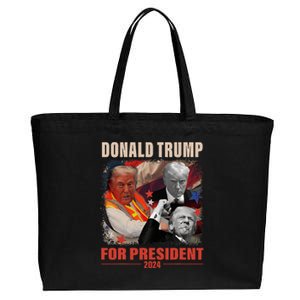 Donald Trump 47th President Elected Inauguration Day 2025 Cotton Canvas Jumbo Tote