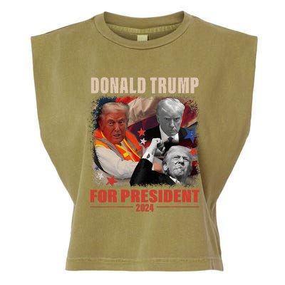 Donald Trump 47th President Elected Inauguration Day 2025 Garment-Dyed Women's Muscle Tee