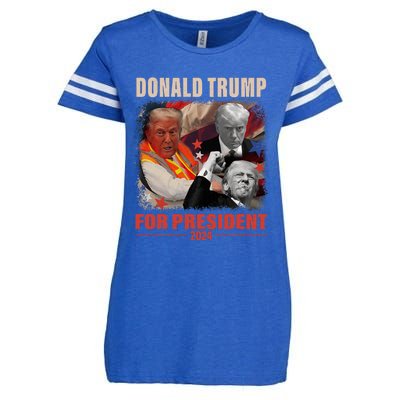 Donald Trump 47th President Elected Inauguration Day 2025 Enza Ladies Jersey Football T-Shirt