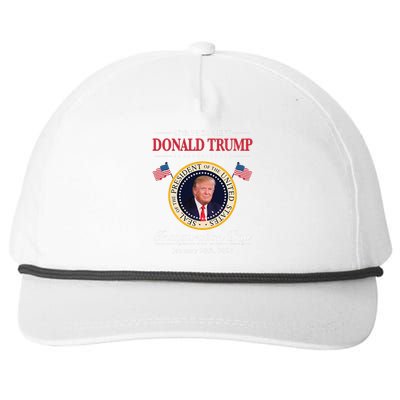 Donald Trump 47th President Inauguration 2025 Supporters Snapback Five-Panel Rope Hat