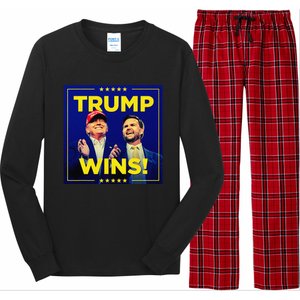 Donald Trump 47th Us Presidenttrump Wins Election 2024 Long Sleeve Pajama Set