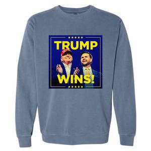 Donald Trump 47th Us Presidenttrump Wins Election 2024 Garment-Dyed Sweatshirt