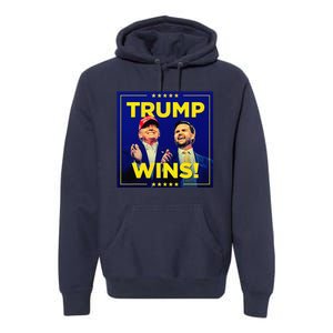 Donald Trump 47th Us Presidenttrump Wins Election 2024 Premium Hoodie