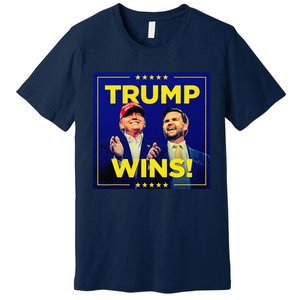 Donald Trump 47th Us Presidenttrump Wins Election 2024 Premium T-Shirt