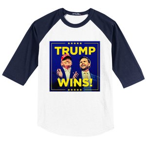 Donald Trump 47th Us Presidenttrump Wins Election 2024 Baseball Sleeve Shirt