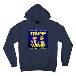 Donald Trump 47th Us Presidenttrump Wins Election 2024 Tall Hoodie