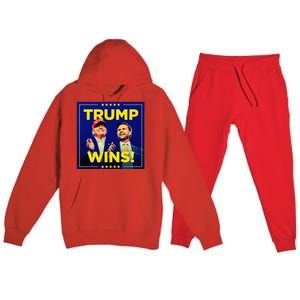 Donald Trump 47th Us Presidenttrump Wins Election 2024 Premium Hooded Sweatsuit Set