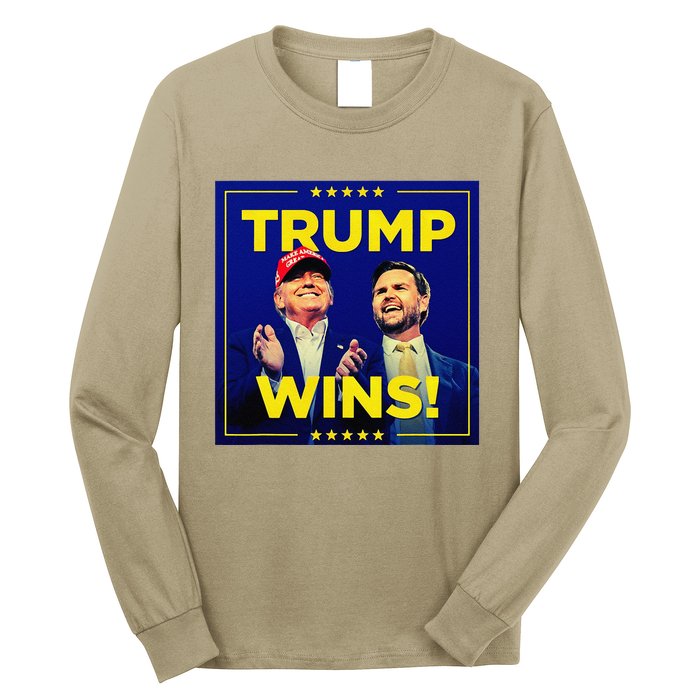 Donald Trump 47th Us Presidenttrump Wins Election 2024 Long Sleeve Shirt